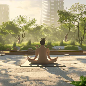 Ganga Realty Sector 90 Amenities - Meditation Zone