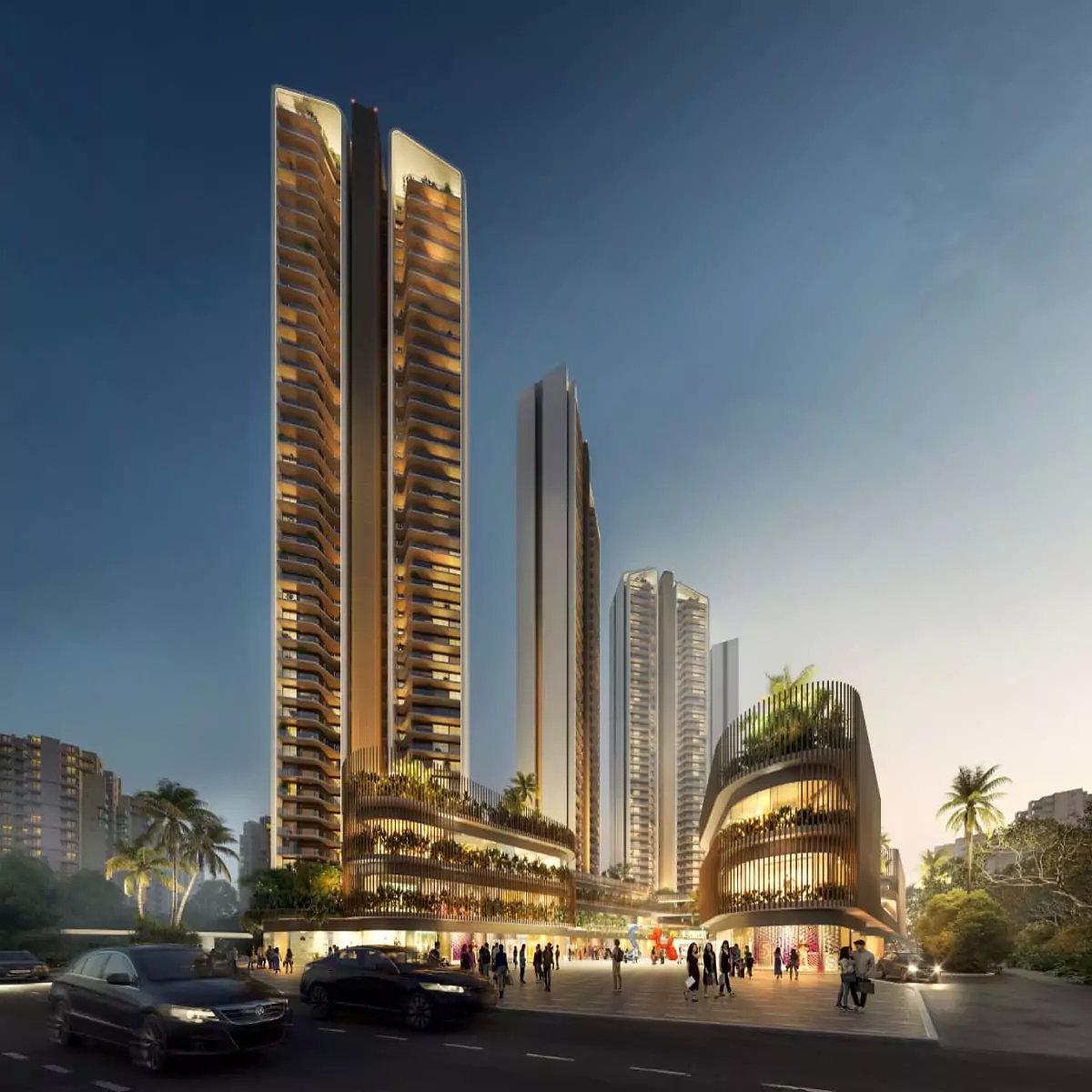 Ganga Realty Sector 90 Residential Floor street view